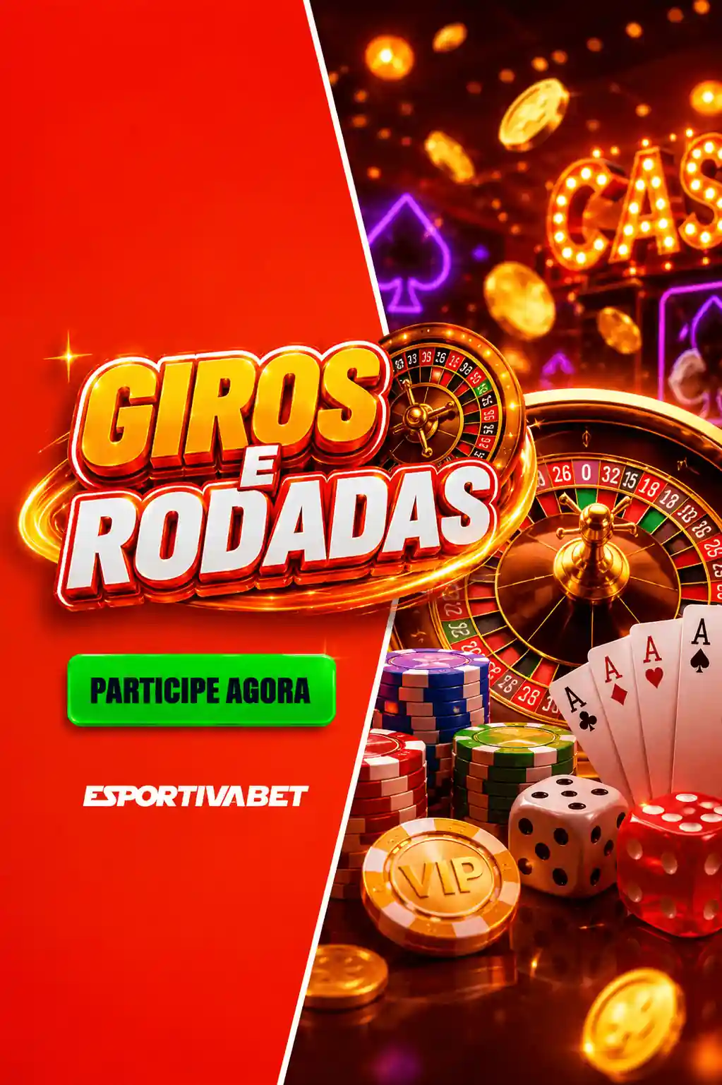 Giros e Rodadas EsportivaBet
