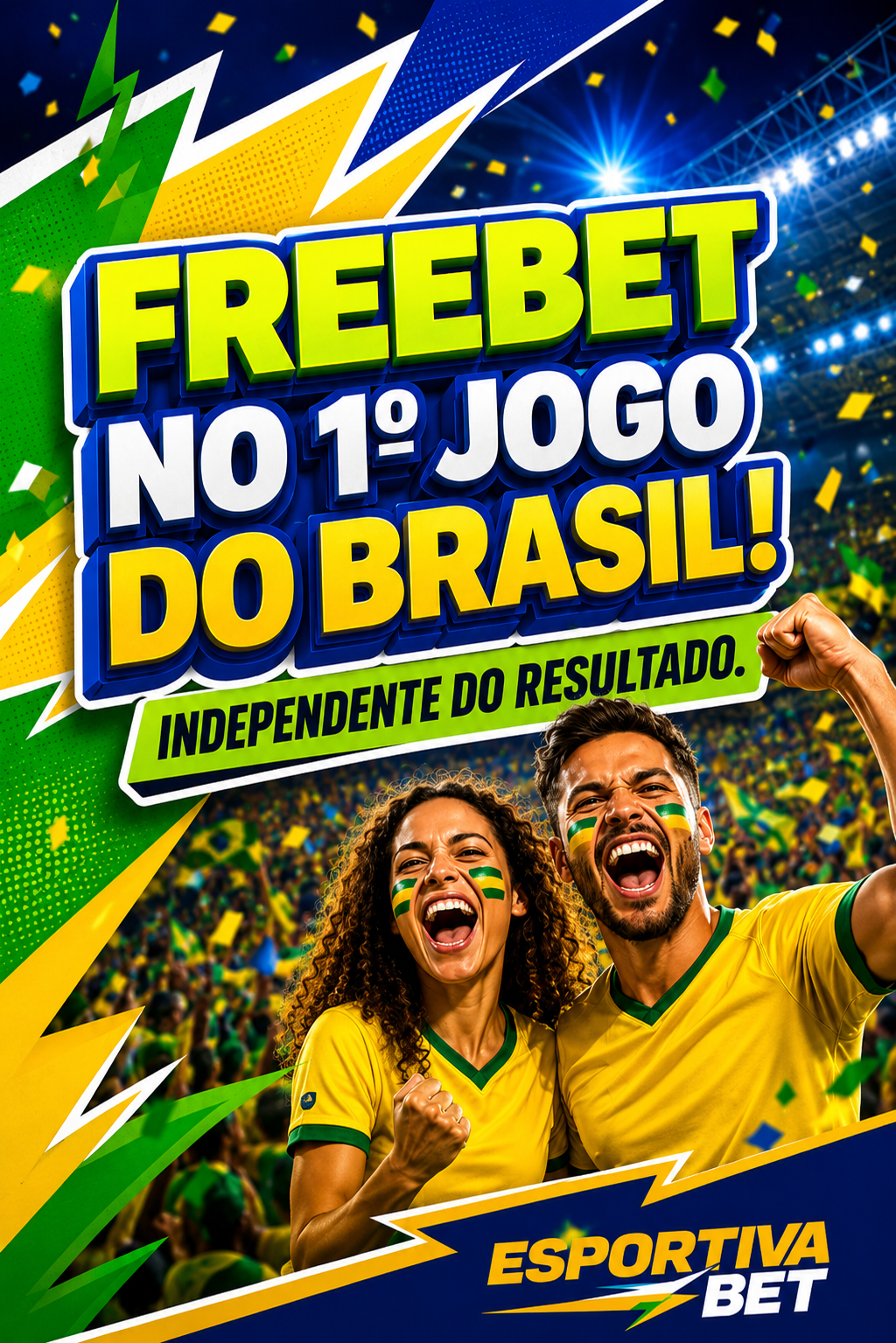 Freebet na 1ª Aposta do Brasil